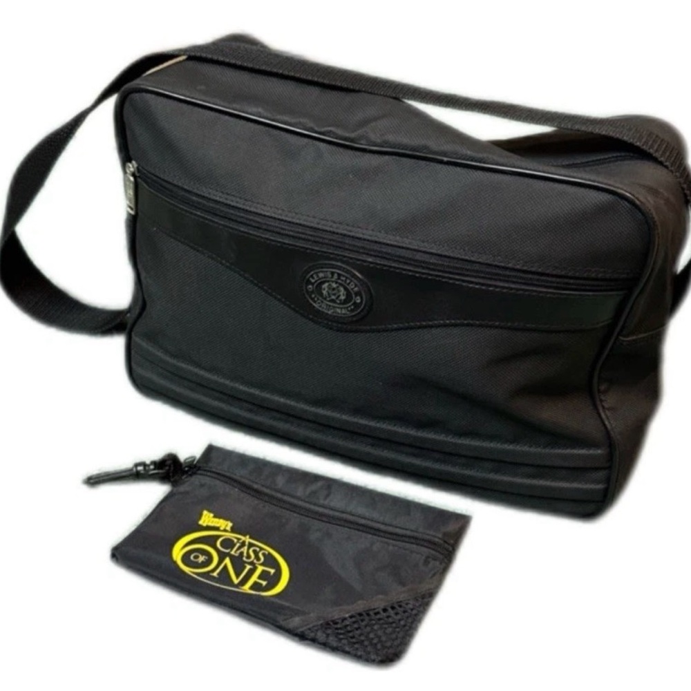 Lewis & Hyde Black Carry-On Bag 15” Travel Tote w/ Strap & Gift Pouch